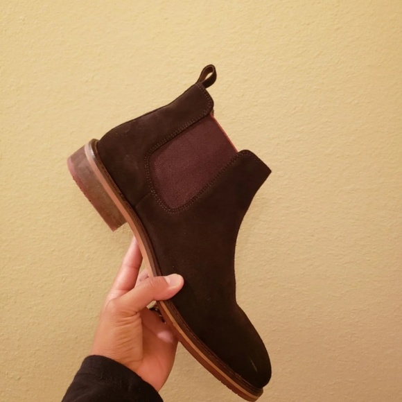Mens suede brown boots size 8 - Picture 2 of 3